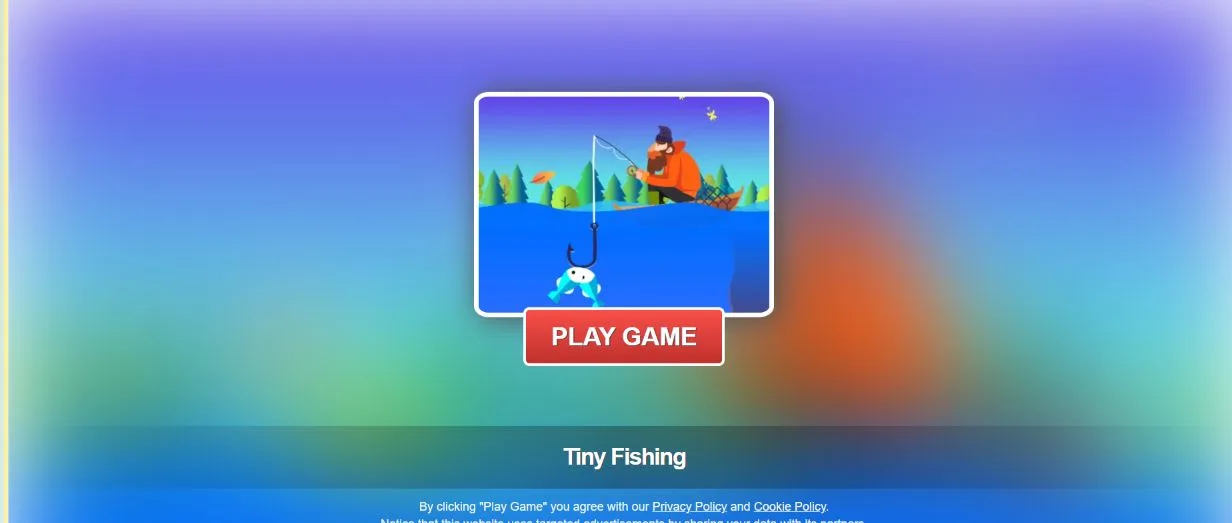 Tiny Fishing gameplay cover